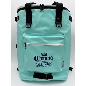 Koozie Corona Hard Seltzer Backpack Cooler Mint Green Insulated Bag EUC